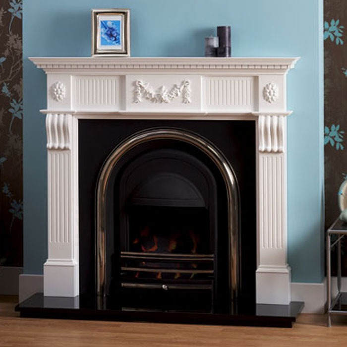 worcester white finish fireplace